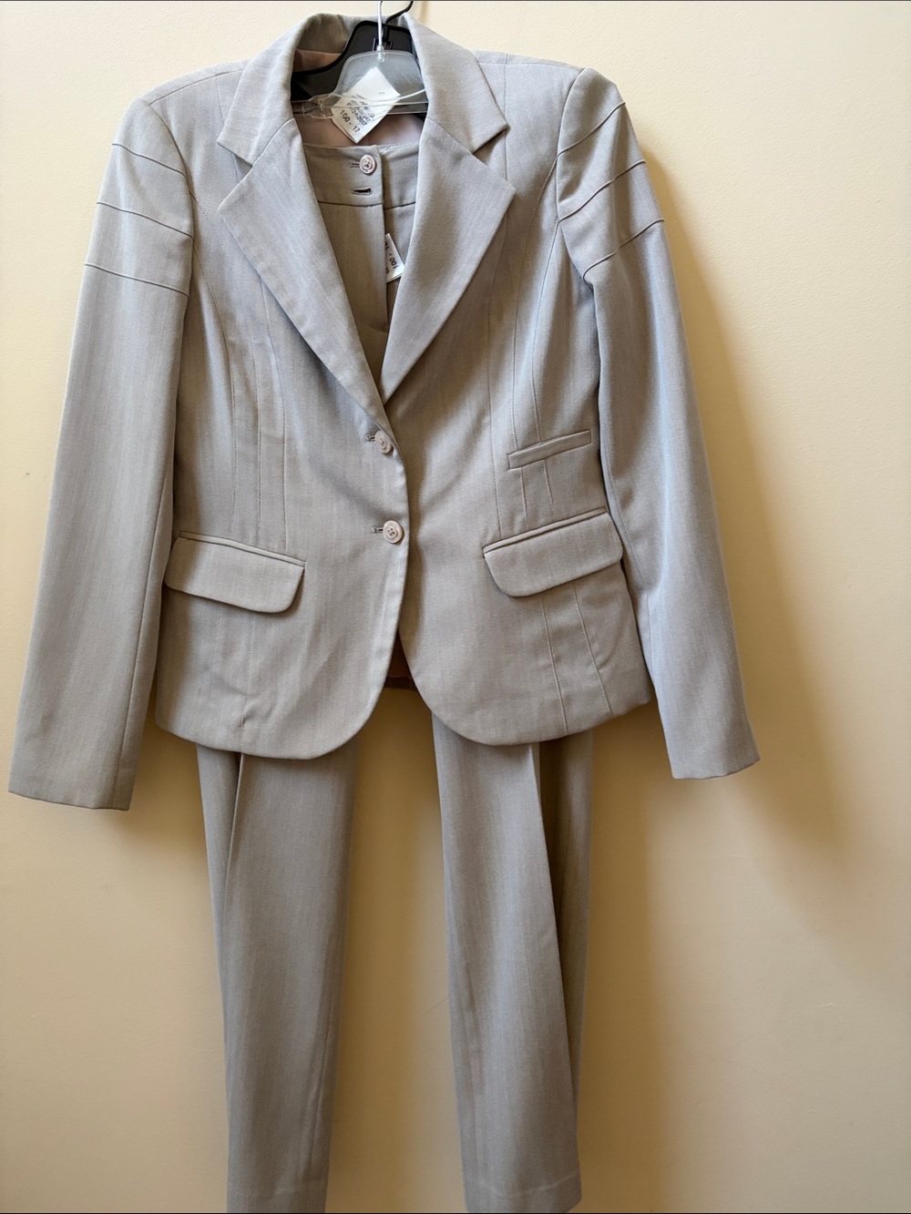 Classic Women's Light Taupe Suit Jacket & Pants